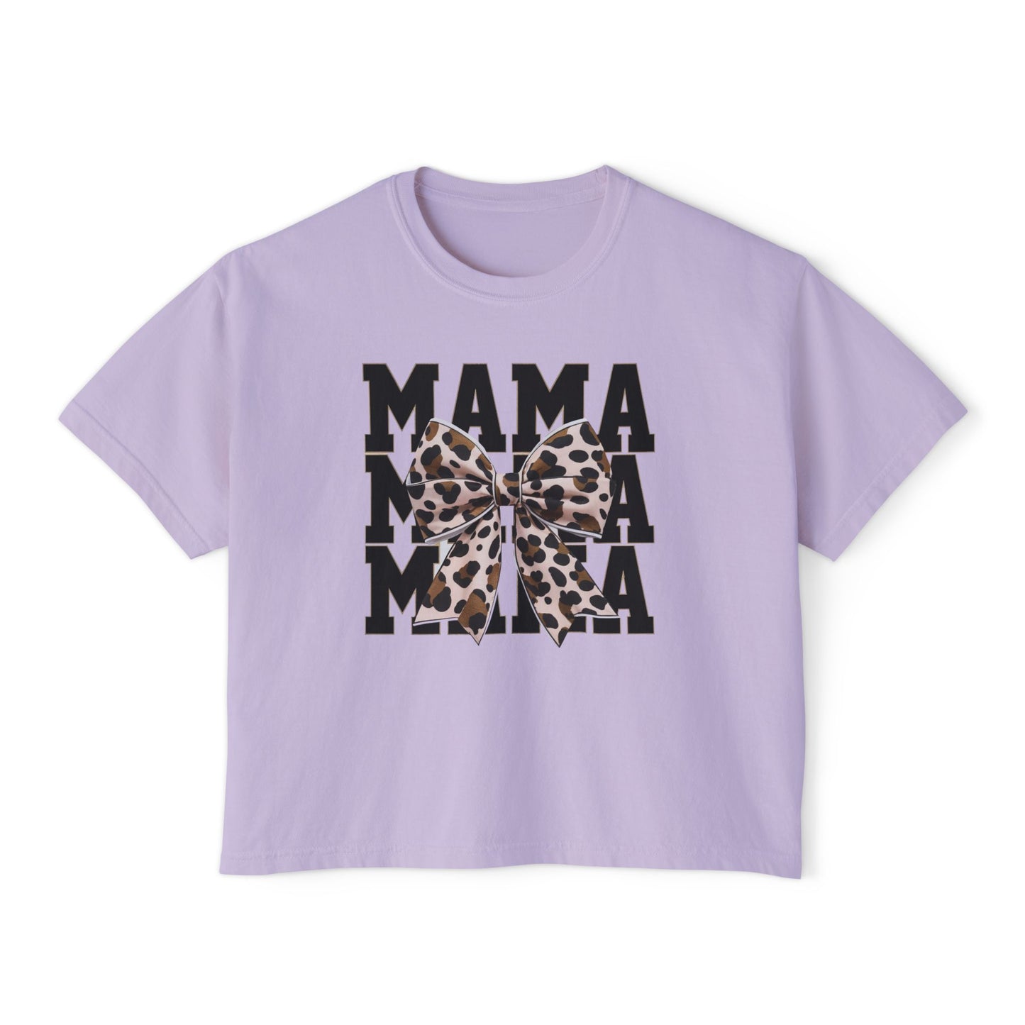 Leopard MAMA Boxy Tee